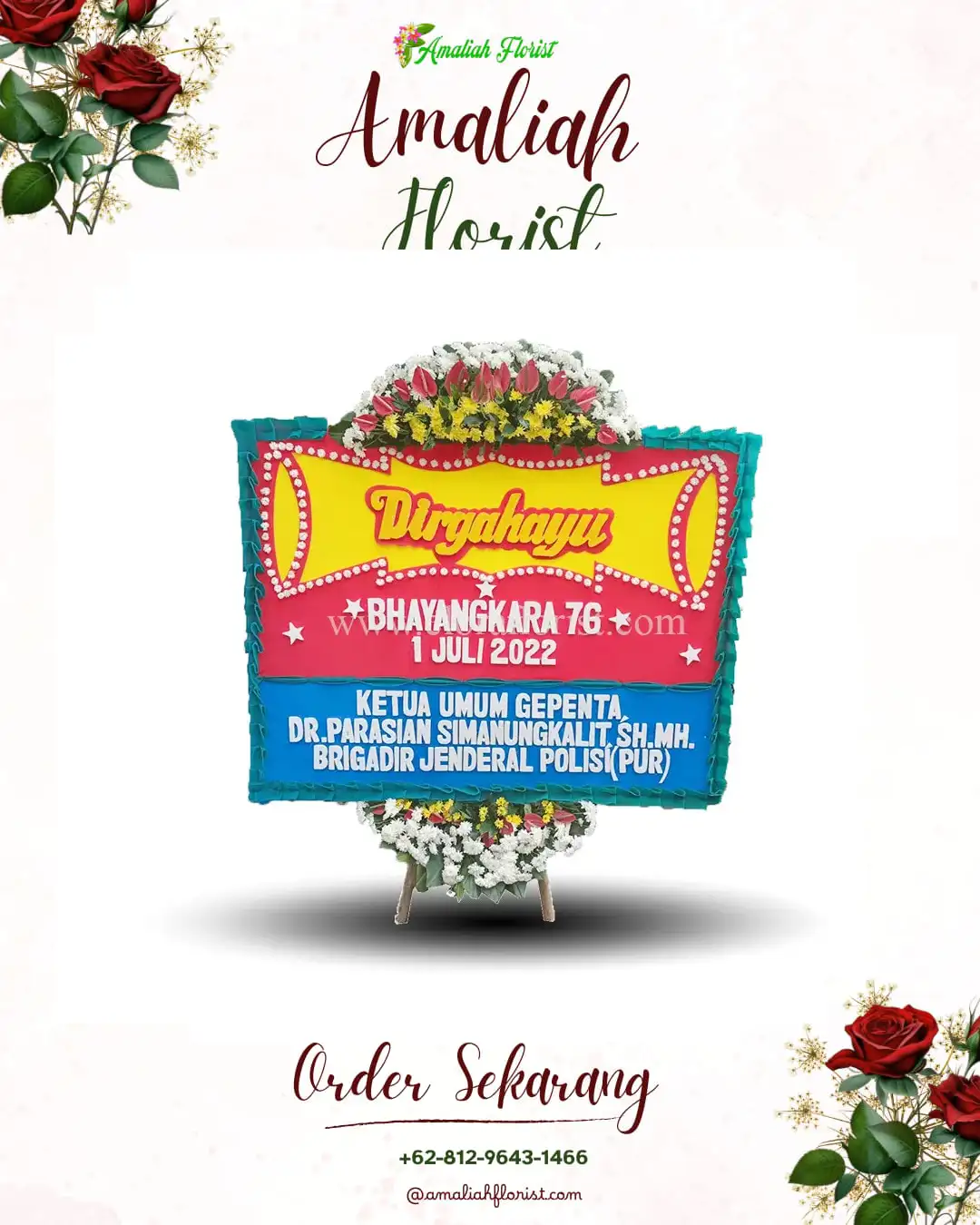 Papan Bunga HUT Ulang Tahun Sindangmulya